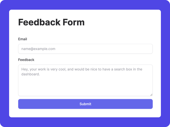 Feedback Form