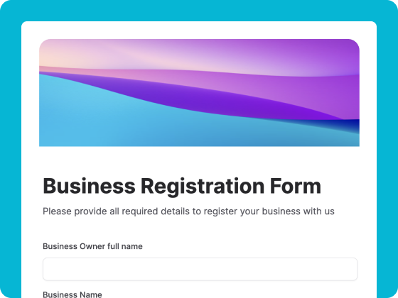 Business Registration Form